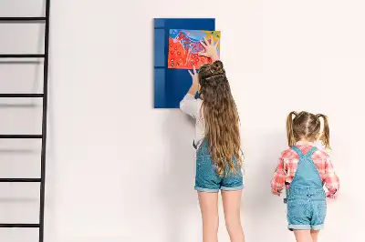 Tablă de desenat magnetică de culoare albastră