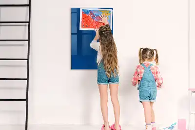 Tablă de desenat magnetică de culoare albastră