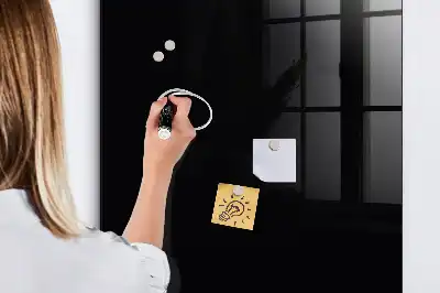 Tablă de desenat magnetică cu ramă de culoare neagră