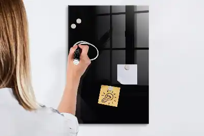 Tablă de desenat magnetică cu ramă de culoare neagră