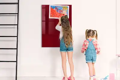 Tablă magnetică pentru scris culoare bordou
