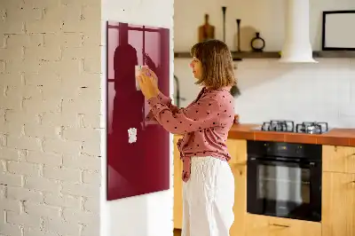 Tablă magnetică pentru scris culoare bordou