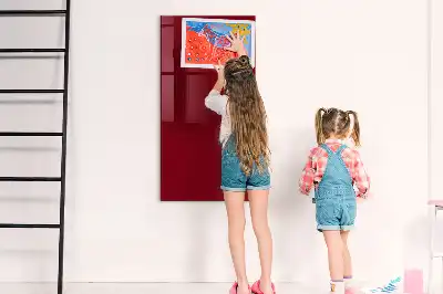 Tablă magnetică pentru scris culoare bordou