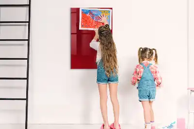 Tablă de desenat magnetică de culoare roșie