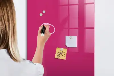 Tablă magnetică pentru scris culoare roz intens