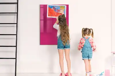 Tablă magnetică pentru scris culoare roz intens