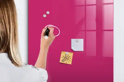 Tablă magnetică pentru scris culoare roz intens