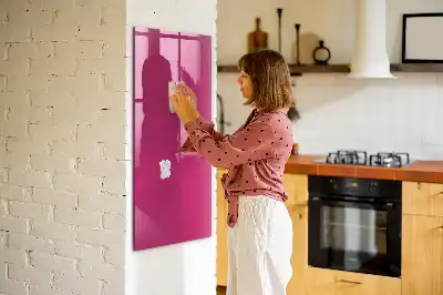 Tablă magnetică pentru scris culoare roz intens