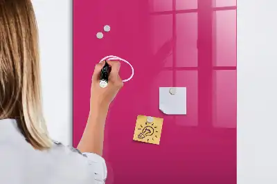 Tablă magnetică pentru scris culoare roz intens