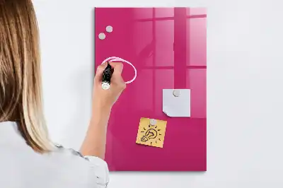Tablă magnetică pentru scris culoare roz intens