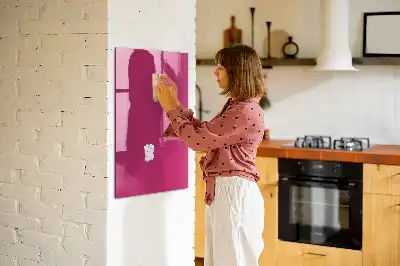 Tablă magnetică pentru scris culoare roz intens
