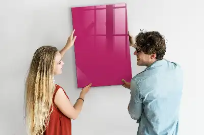 Tablă magnetică pentru scris culoare roz intens
