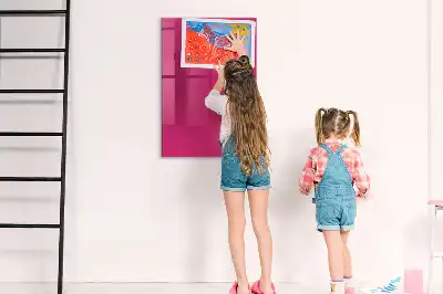 Tablă magnetică pentru scris culoare roz intens