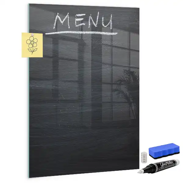 Tablă magnetică pentru scris cu design de panou pentru meniu