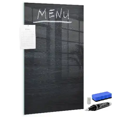 Tablă magnetică pentru scris cu design de panou pentru meniu