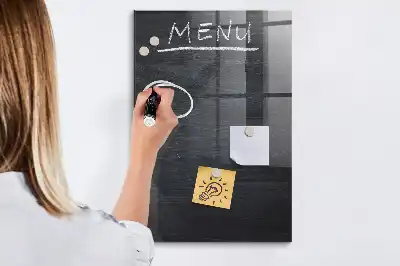 Tablă magnetică pentru scris cu design de panou pentru meniu