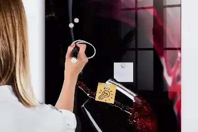 Tablă magnetică pentru scris varianta cu vin vărsat