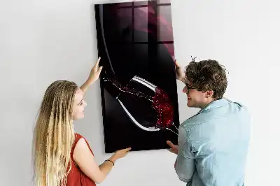 Tablă magnetică pentru scris varianta cu vin vărsat