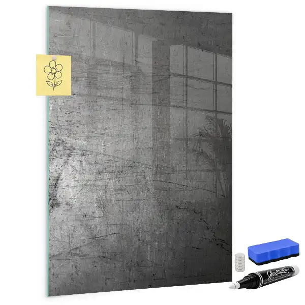 Tablă de desenat magnetică cu aspect de metal zgâriat