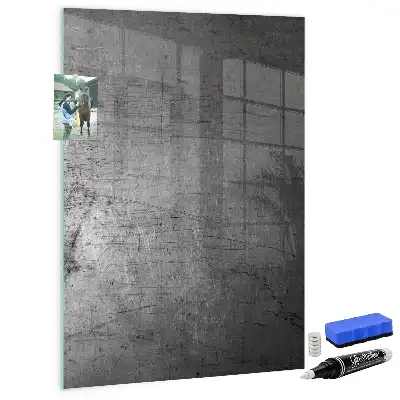 Tablă de desenat magnetică cu aspect de metal zgâriat