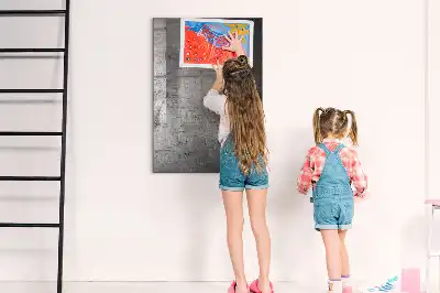 Tablă de desenat magnetică cu aspect de metal zgâriat