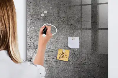 Tablă de desenat magnetică cu aspect de metal zgâriat