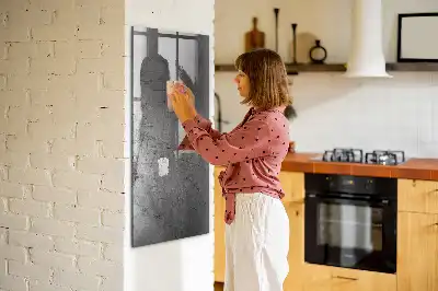 Tablă de desenat magnetică cu aspect de metal zgâriat