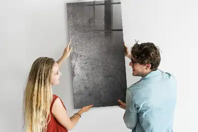 Tablă de desenat magnetică cu aspect de metal zgâriat