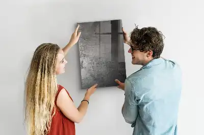Tablă de desenat magnetică cu aspect de metal zgâriat
