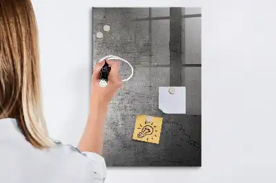 Tablă de desenat magnetică cu aspect de metal zgâriat