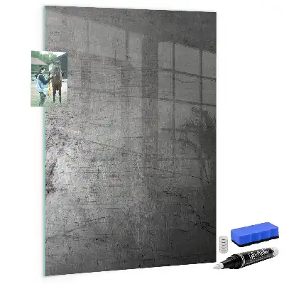 Tablă de desenat magnetică cu aspect de metal zgâriat