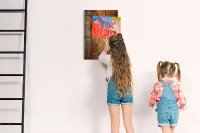 Tablă magnetică pentru scris din lemn vechi