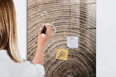 Tablă de desenat magnetică model inele de copac