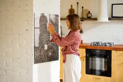 Tablă de desenat magnetică model inele de copac
