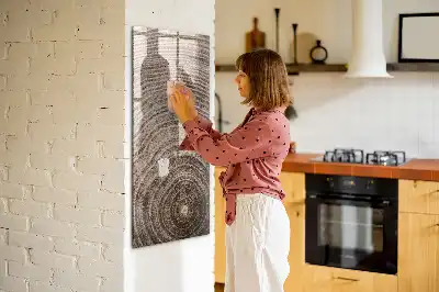 Tablă de desenat magnetică model inele de copac