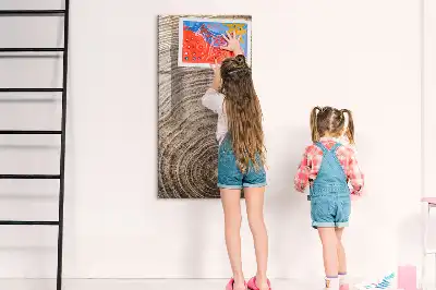 Tablă de desenat magnetică model inele de copac