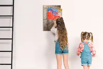 Tablă de desenat magnetică model inele de copac