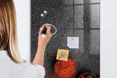 Boia de ardei măcinată cu tablă magnetică pentru scris