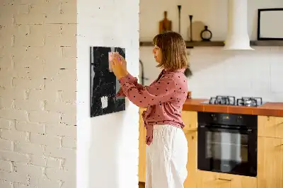 Tablă magnetică pentru scris cu aspect de marmură închisă