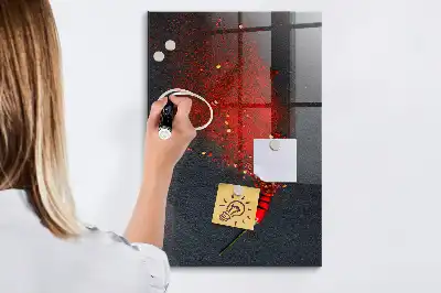 Boia de ardei pudră tablă de desenat magnetică