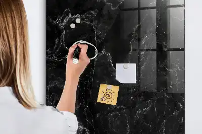 Tablă magnetică pentru scris cu aspect de marmură închisă