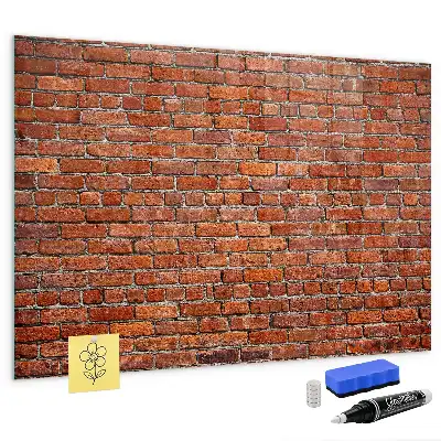 Tablă magnetică pentru scris versiune cu ramă din cărămidă