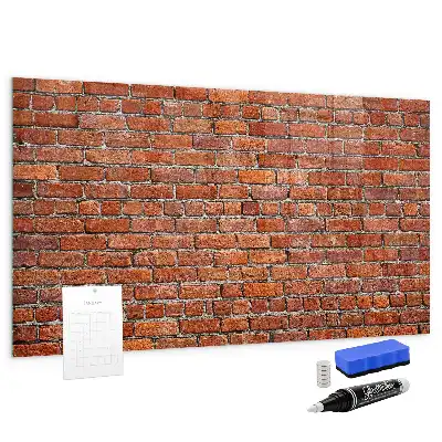 Tablă magnetică pentru scris versiune cu ramă din cărămidă