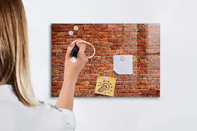 Tablă magnetică pentru scris versiune cu ramă din cărămidă