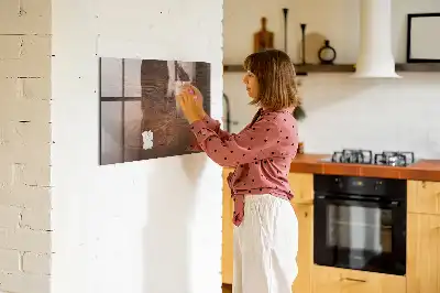 Tablă magnetică pentru desen lemn vechi
