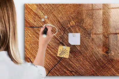 Tablă magnetică pentru scris decorativă din lemn