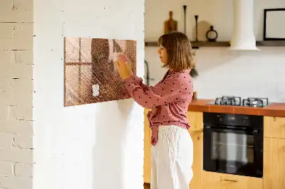Tablă magnetică pentru scris decorativă din lemn