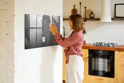 Tablă magnetică pentru scris cu finisaj metalic