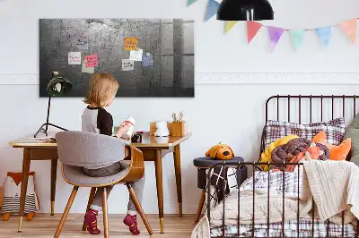 Tablă magnetică pentru scris cu finisaj metalic