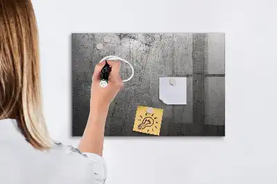 Tablă magnetică pentru scris cu finisaj metalic
